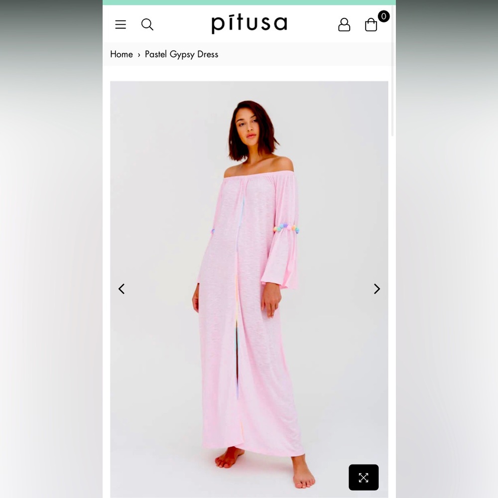Pitusa ‘Gypsy’ dress in Calypso pink | One Size | EUC